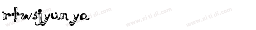 rtwsjyun ya字体转换